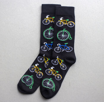 Personalised Bicycle Enthusiast Men's Socks In A Box, 6 of 8