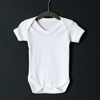 Bold 'Newest Member' New Baby Babygrow, 5 of 6