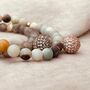 Amazonite Micro Pavé Cz Charm Bracelet, thumbnail 2 of 7