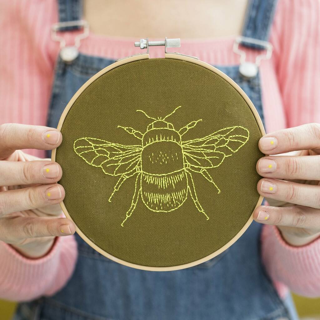 Bumble Bee Embroidery Kit, 1 of 4