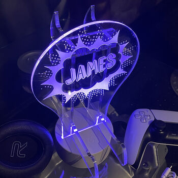 LED Light Comic Bubble Controller And Headset Stand, 2 of 3