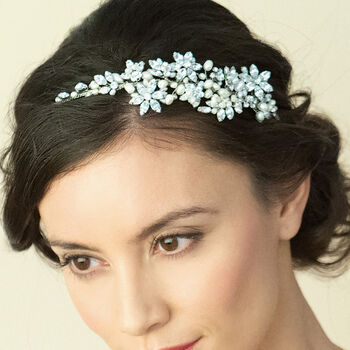 Crystal And Pearl Vintage Inspired Bridal Headband, 8 of 12