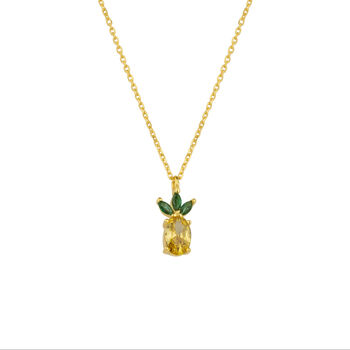Pineapple Sterling Silver Necklace, 5 of 5