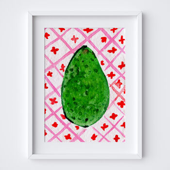Avocado Food Art Print Produce Kitchen Poster, 8 of 12