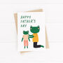 Happy Father's Day Card For Dad With Frogs, thumbnail 3 of 3