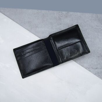 Personalised Men's Rfid Leather Bifold Wallet, 3 of 6