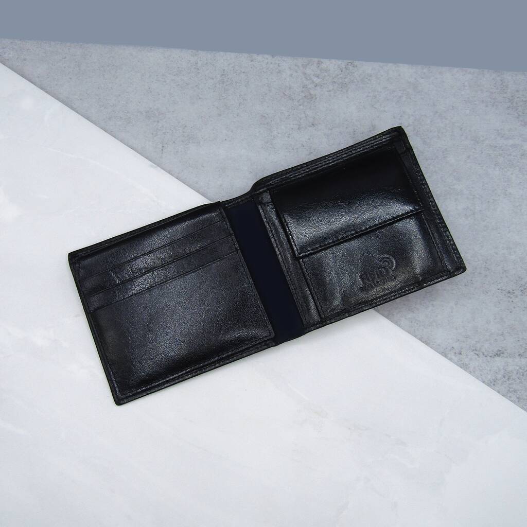 Personalised Men's Rfid Leather Bifold Wallet By PARKER&CO