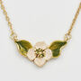 Poppy Anemone Gold Chain Necklace, thumbnail 4 of 8
