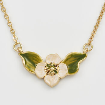 Poppy Anemone Gold Chain Necklace, 4 of 8