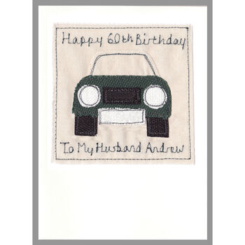 Personalised Car 30th Birthday Card For Him, 7 of 10