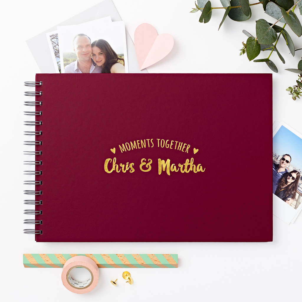 Personalised Couple s Moments Photo Album By Martha Brook 