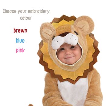 Personalised Baby's Lion Dress Up Costume, 9 of 9
