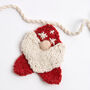Christmas Gonk Garland And Paper Chain Knitting Kit, thumbnail 2 of 10