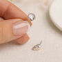 Sterling Silver Mismatched Shell Stud Earrings – 7mm, thumbnail 1 of 9