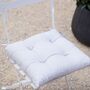 Linen Seat Pad Cushion, thumbnail 3 of 6