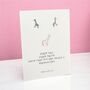 Stand Tall Stand Proud Sterling Silver Giraffe Earrings, thumbnail 1 of 6