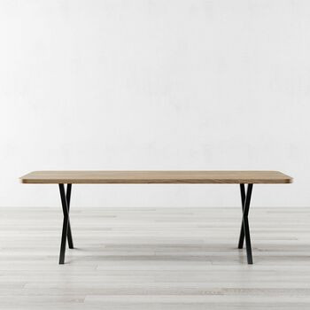 Battersea Extendable Dining Table And X Shaped Legs, 7 of 7
