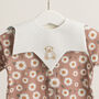 Double Sided Embroidered Cotton Baby Bib, thumbnail 1 of 6