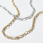 Connection Necklace In Silver Or 18ct Gold Plating, thumbnail 1 of 5