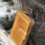 Woman's Large Bifold Vintage Tan Leather Purse Wallet, thumbnail 3 of 8