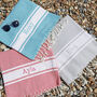 Personalised Hammam Beach Towel, thumbnail 1 of 11