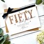 Fifty And Fabulous Handmade Leopard Print Birthday Card, thumbnail 6 of 7