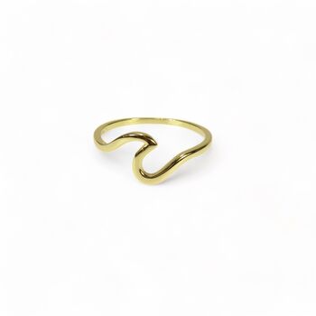 Wave Rings, Rose Or Gold Vermeil On 925 Silver, 3 of 8