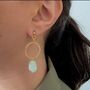 Circle Drop Earrings, thumbnail 1 of 5