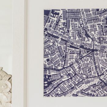 Brixton, London Framed Illustrated Map Print, 2 of 2