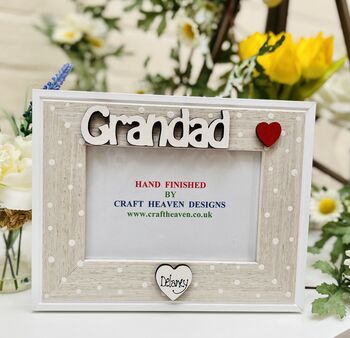Personalised Grandad Photo Frame Father's Day Gift, 4 of 6