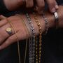 Gold Mariner Link Anchor Chain Bracelet For Men, thumbnail 10 of 12