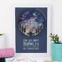 Personalised Couple Map Of The Stars, thumbnail 2 of 5