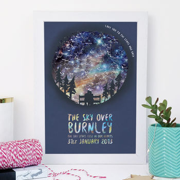 Personalised Couple Map Of The Stars, 2 of 5