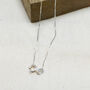 Sterling Silver Angel Wing And Real Flower Heart Necklace, thumbnail 5 of 5