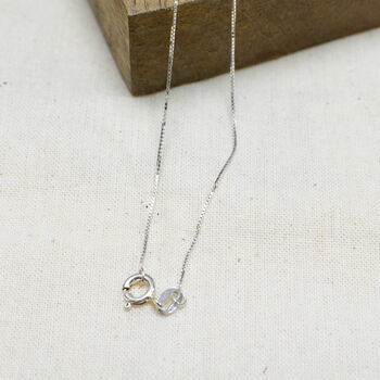 Sterling Silver Angel Wing And Real Flower Heart Necklace, 5 of 5