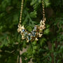 Solid 9ct Gold And Sapphire Creeping Vine Necklace, thumbnail 2 of 5