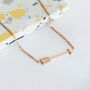 'Aiming True' Arrow Rose Gold Plated Necklace, thumbnail 2 of 5