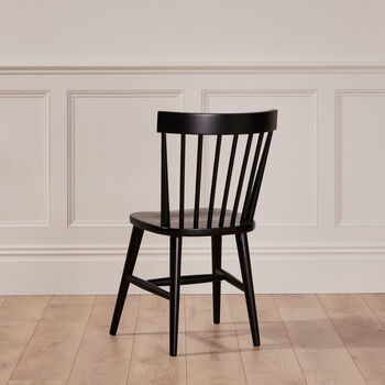 Harrogate Black Spindle Back Dining Chair, 6 of 6