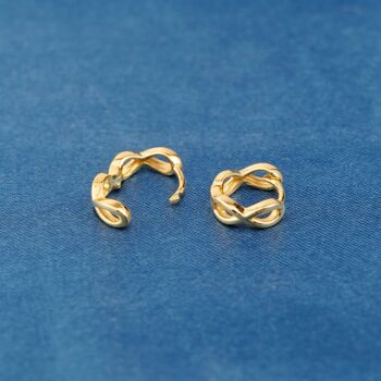 Gold Infinity Family 12 Mm Hoop Earrings, 5 of 7