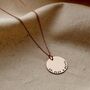 Personalised Curved Message Disc Necklace, thumbnail 2 of 6