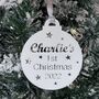 Baby's 1st Christmas Personalised Tree Decoration, thumbnail 5 of 12