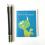 Mini Birthday Dinosaur Card, thumbnail 2 of 5