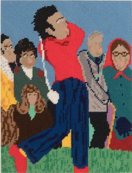 ‘Take A Swing’ Needlepoint Canvas Kit, 3 of 9