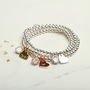 Personalised Heart Charm Bracelet Gift For Her, thumbnail 4 of 6