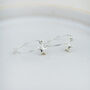 Sterling Silver Charm Hoops With Star Drop, thumbnail 2 of 4