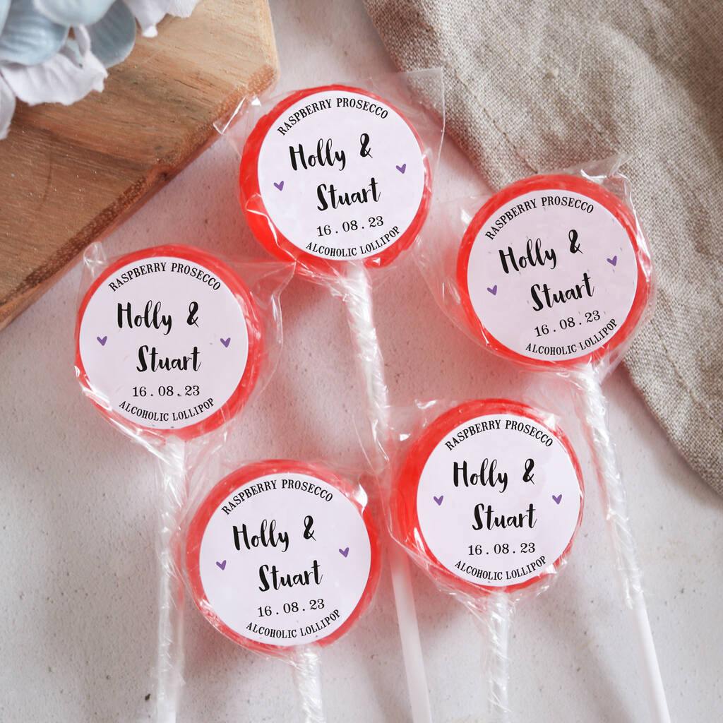 Personalised Traditional Wedding Favour Lollipops, 1 of 4