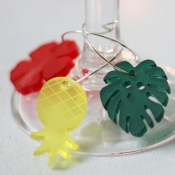 Wine Glass Charms, Tropical, Set Of Six, 7 of 8
