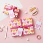 Pink Heart Wrapping Paper Set, thumbnail 5 of 6