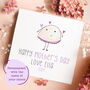 Personalised Happy Mother's Day Love From Pink Card, thumbnail 1 of 4