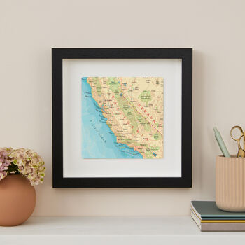 Personalised California Map Print Wall Art, 2 of 5
